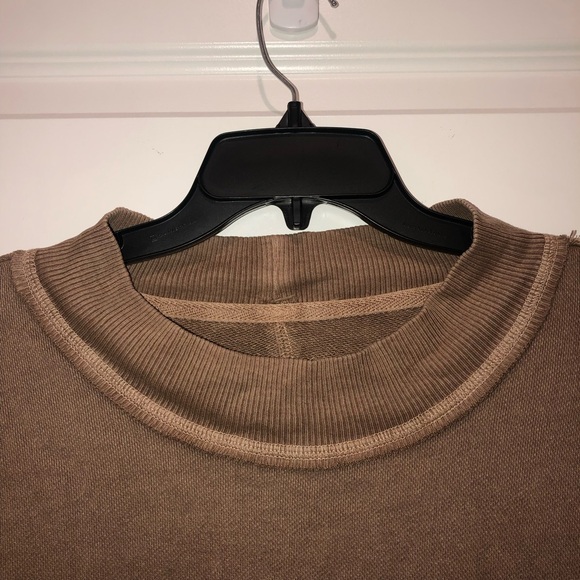 New Free People We The Free Dusted Coca Washed Brown Palm Springs Pullover sz L - Picture 10 of 12